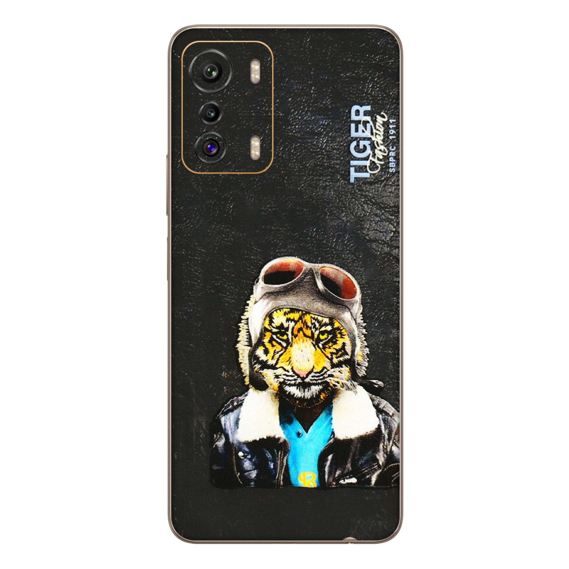 INFINIX Phone Skins (All Models) - Rider Tiger - 3D Embossed Finish (L-113) Infinix Zero 5G