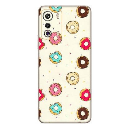 INFINIX Phone Skins (All Models) - Mini Donuts Doodle Art - 3D Embossed Finish (L-122) Infinix Zero 5G