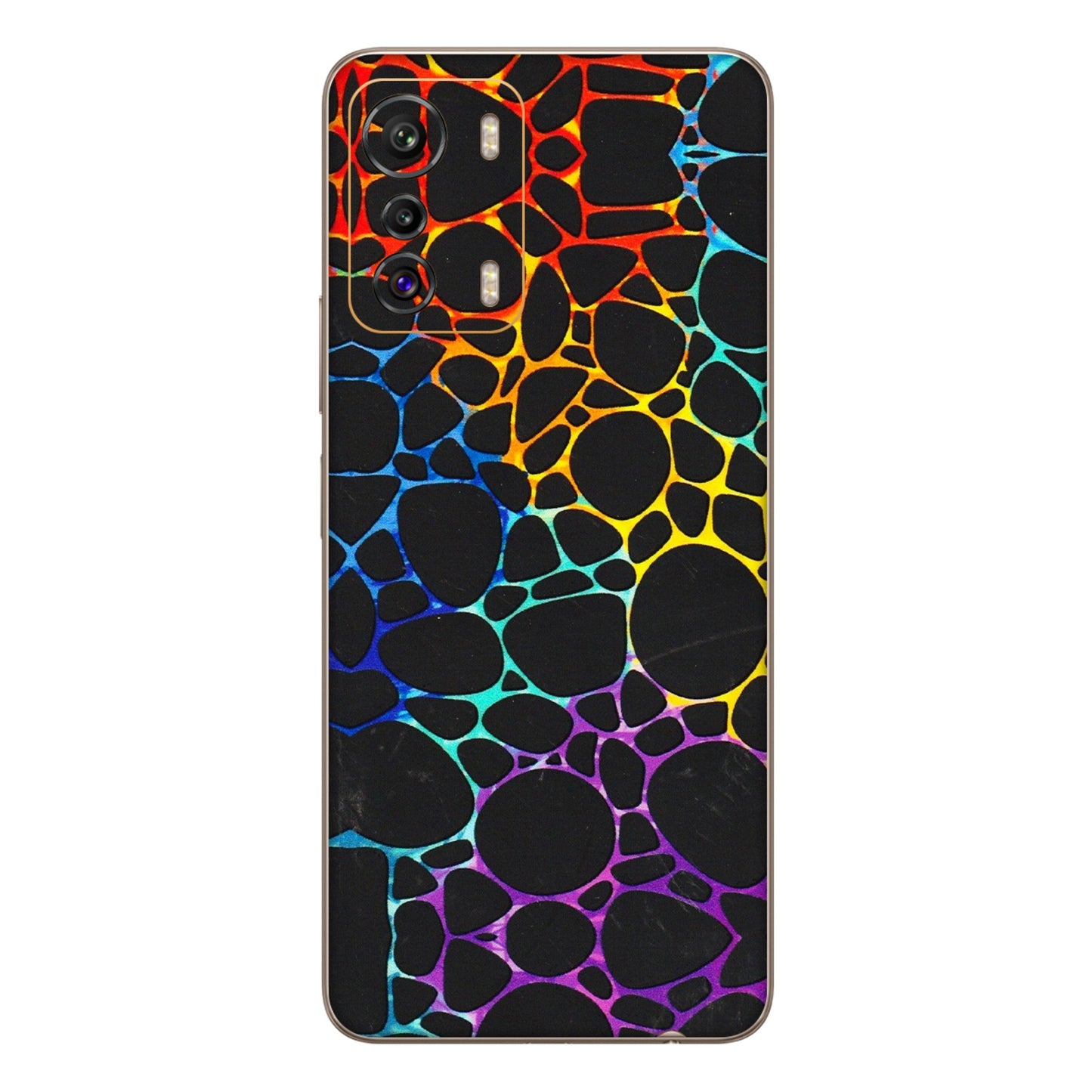 INFINIX Phone Skins (All Models) - Abstract Art MultiColour - 3D Embossed Finish (L-133) Infinix Zero 5G