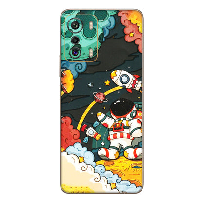 INFINIX Phone Skins (All Models) - Astronauts & Spaceship - 3D Embossed Finish (L-145) Infinix Zero 5G