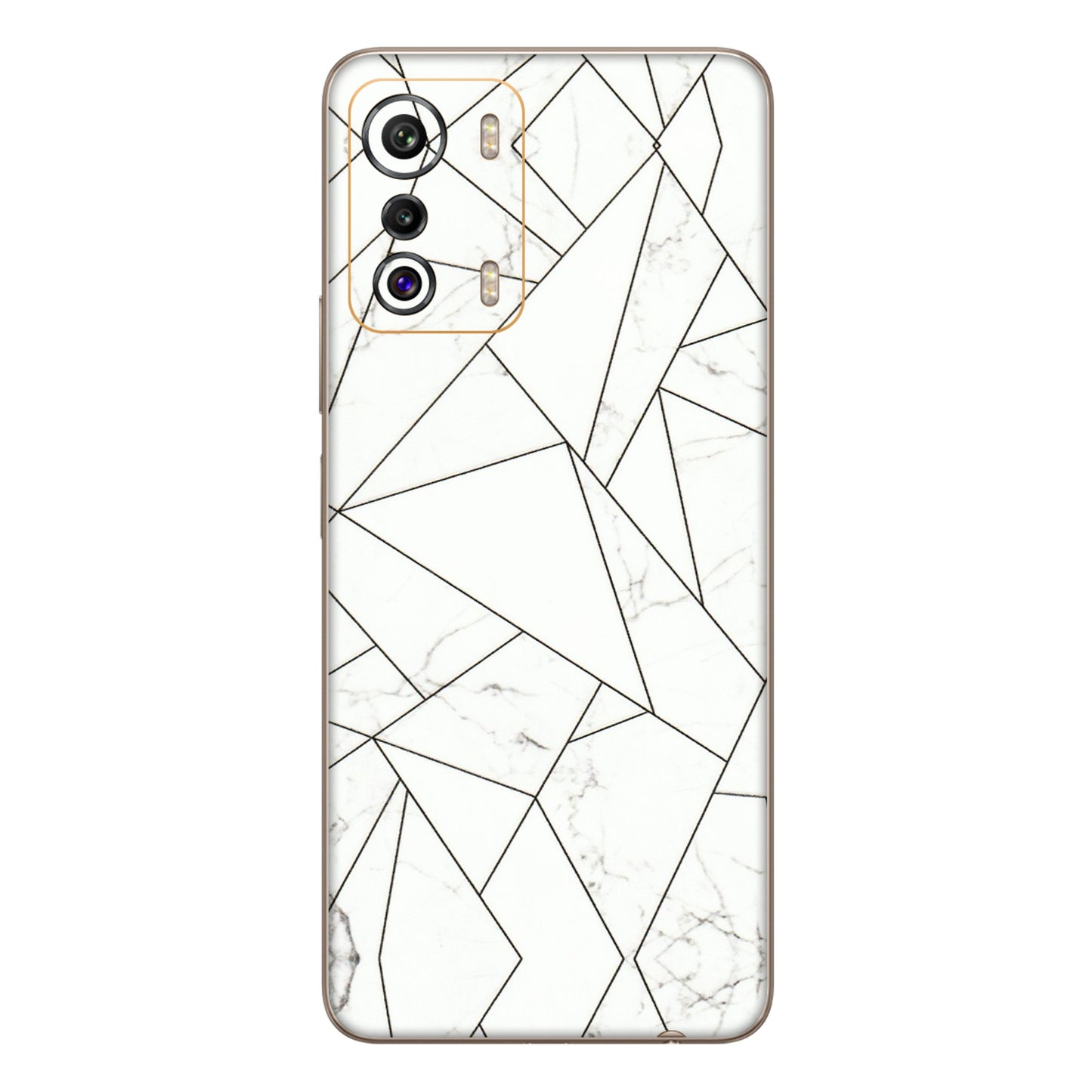INFINIX Phone Skins (All Models) - Luxury White Marble Effect - 3D Embossed Finish (L-168) Infinix Zero 5G