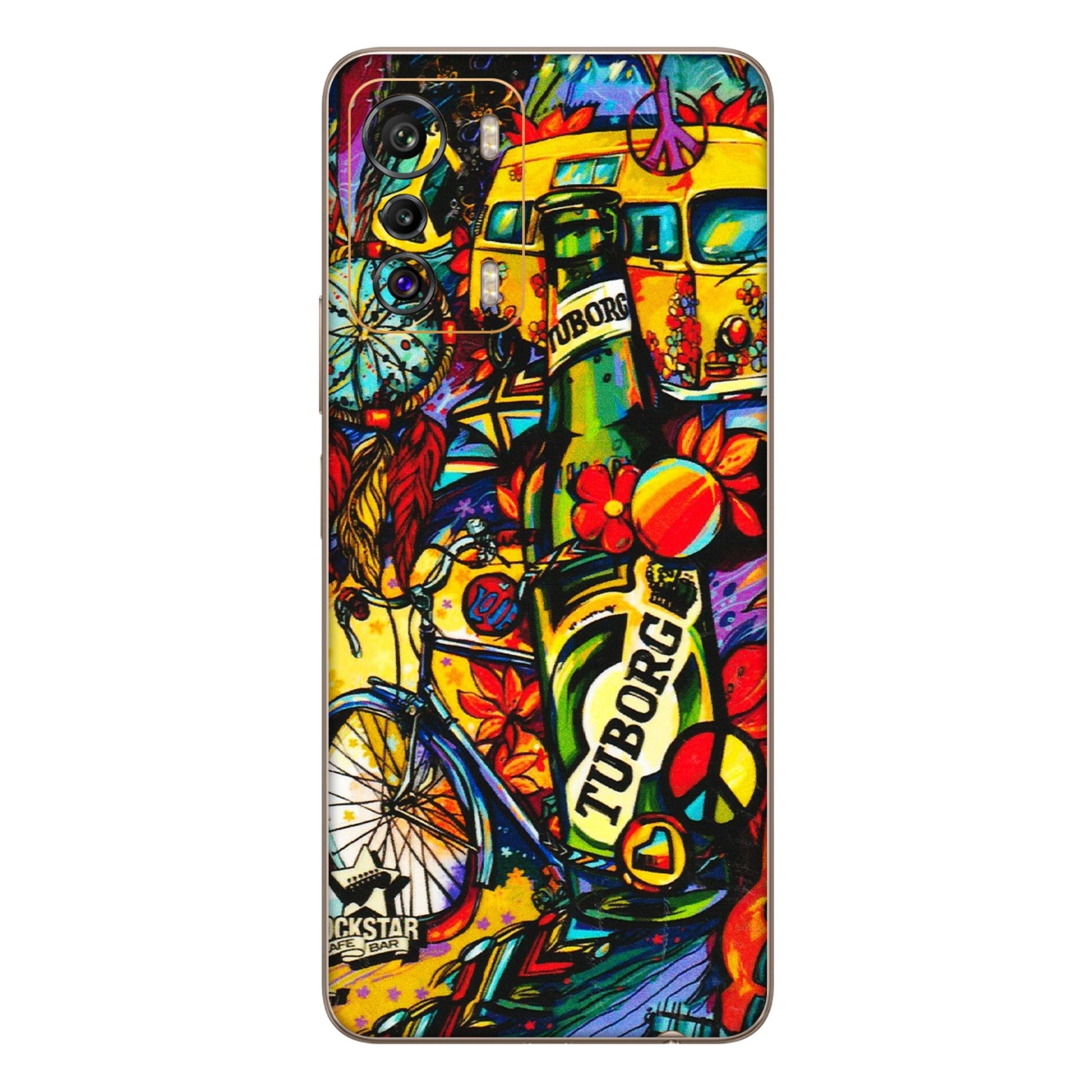 INFINIX Phone Skins (All Models) - Cool Beer Bottle - 3D Embossed Finish (L-193) Infinix Zero 5G