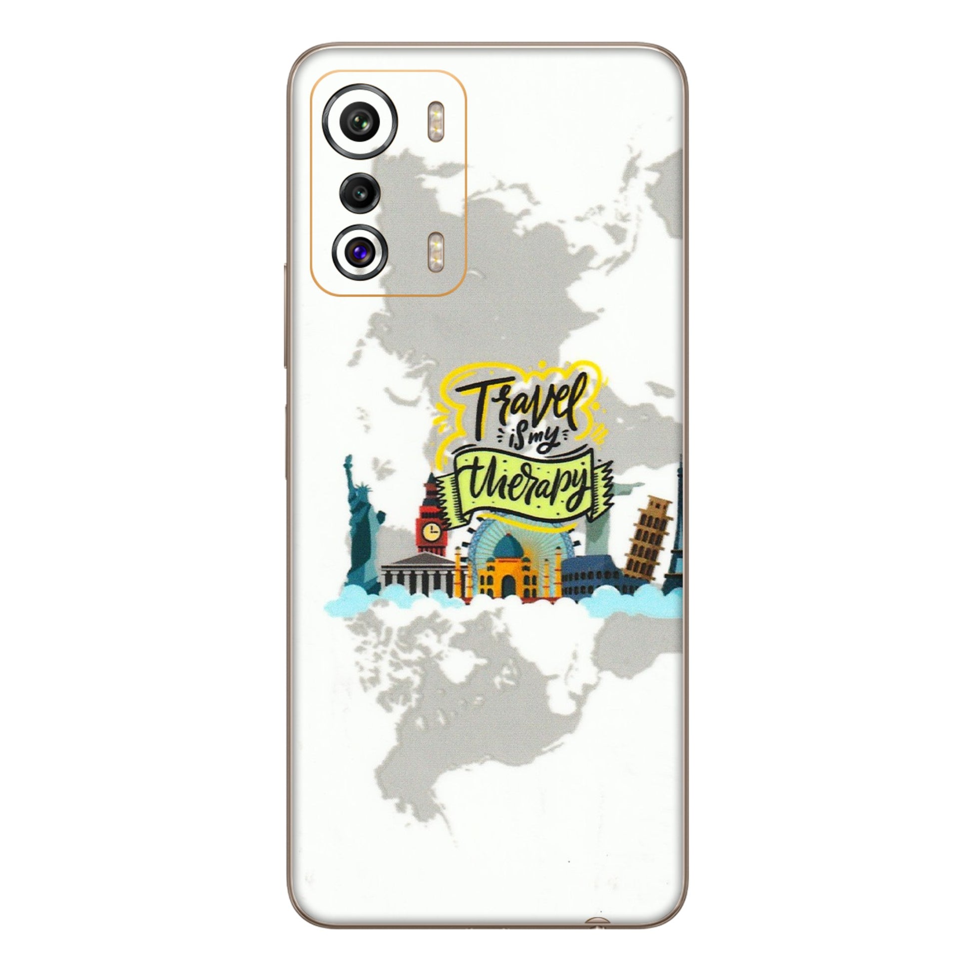 INFINIX Phone Skins (All Models) - Travel Therapy - 3D Embossed Finish (L-199) Infinix Zero 5G