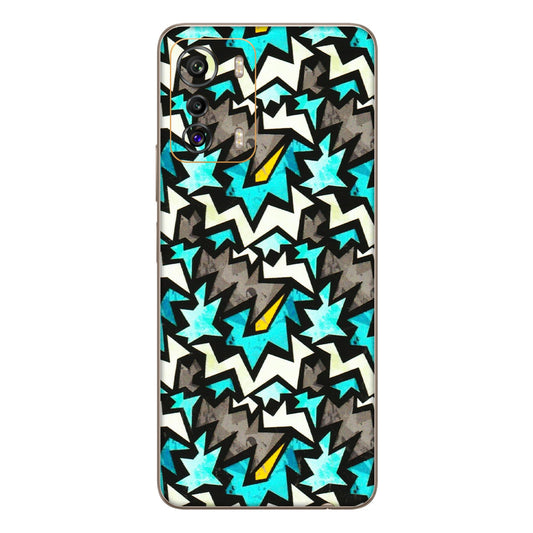 INFINIX Phone Skins (All Models) - Funky Zig Zag - 3D Embossed Finish (L-223) Infinix Zero 5G