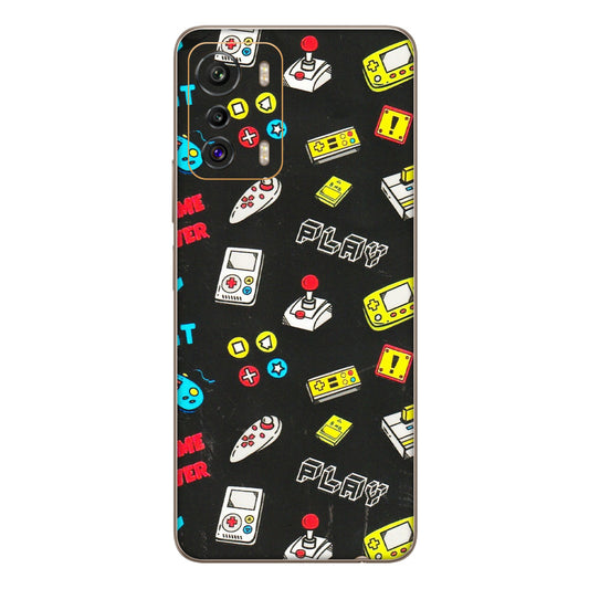 INFINIX Phone Skins (All Models) - Gaming Doodles - 3D Embossed Finish (L-224) Infinix Zero 5G