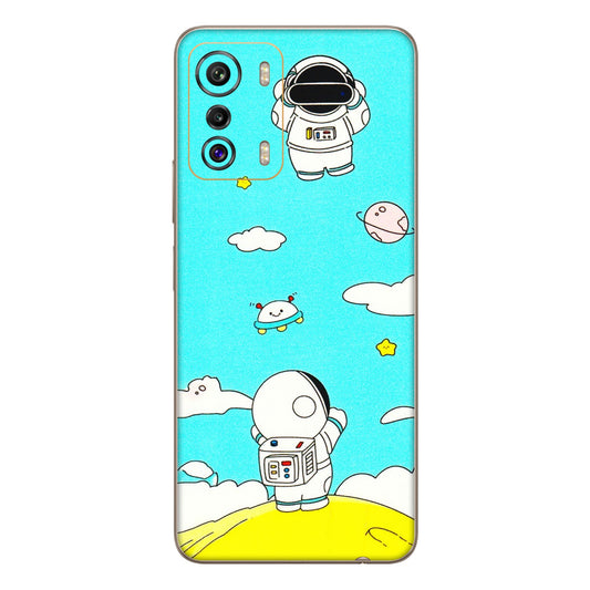 INFINIX Phone Skins (All Models) - Blue Skies Astro Float - 3D Embossed Finish (L-230) Infinix Zero 5G