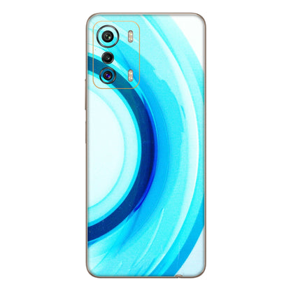 INFINIX Phone Skins (All Models) - The Blue Curve - 3D Embossed Finish (L-244) Infinix Zero 5G
