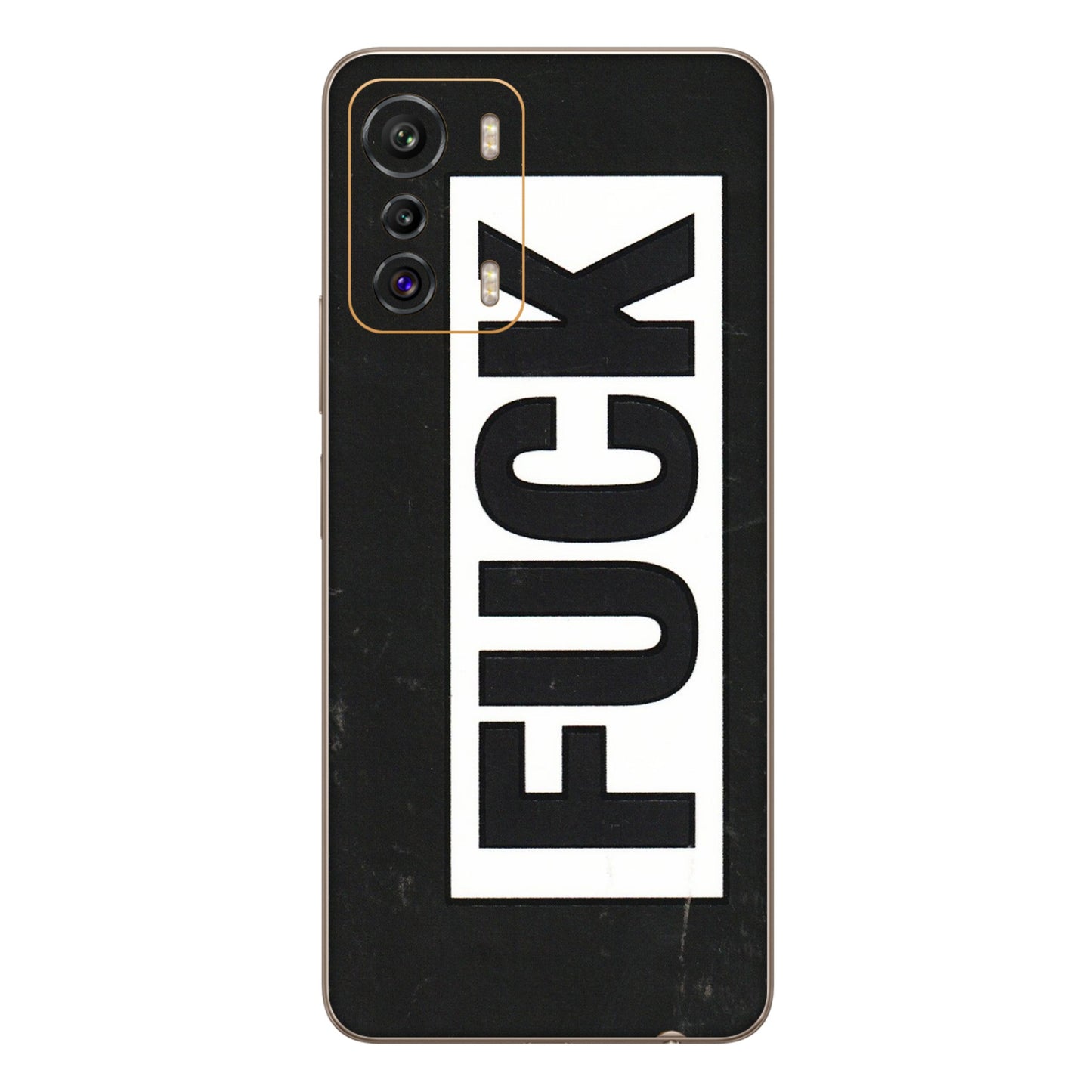 INFINIX Phone Skins (All Models) - The F Word - 3D Embossed Finish (L-255) Infinix Zero 5G