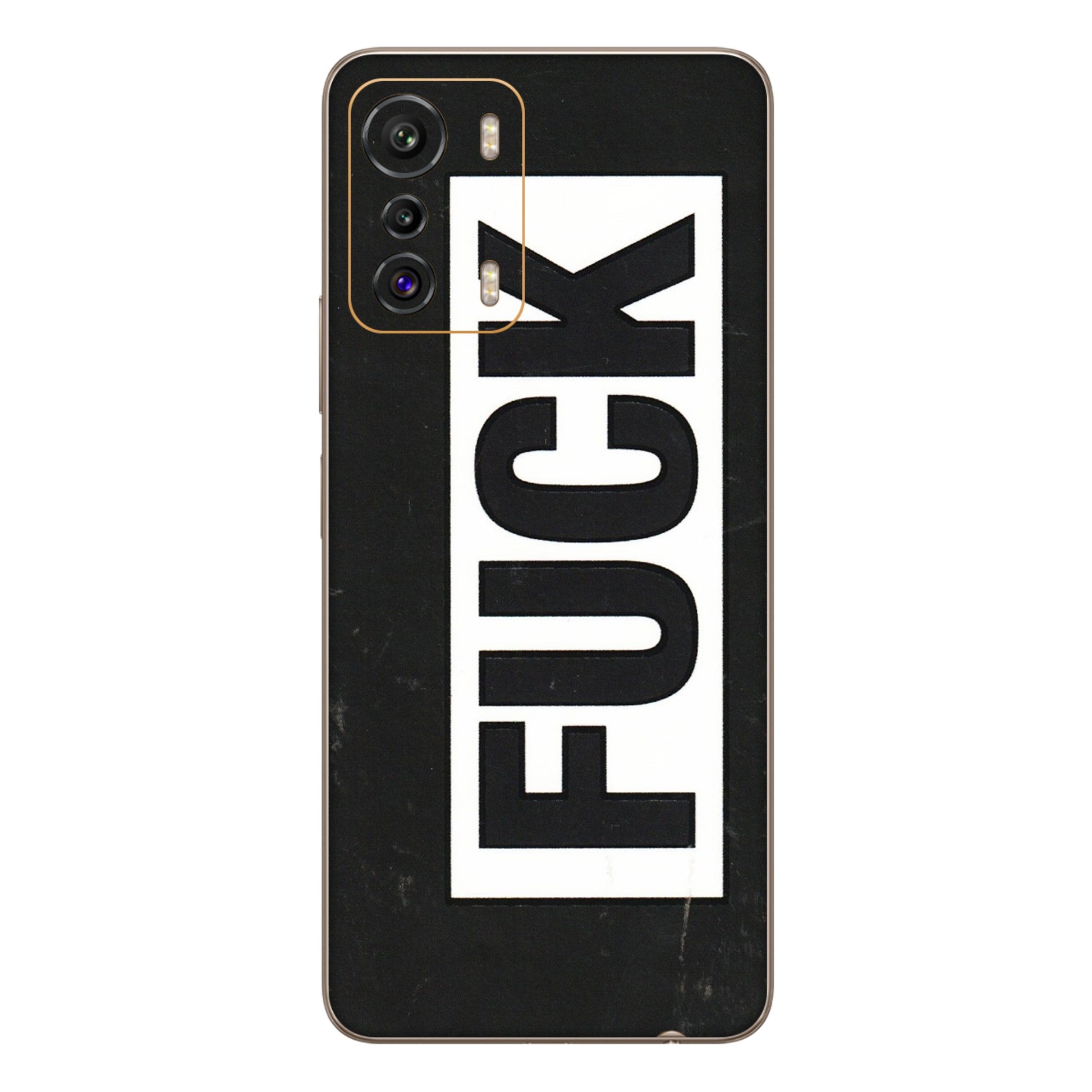 INFINIX Phone Skins (All Models) - The F Word - 3D Embossed Finish (L-255) Infinix Zero 5G