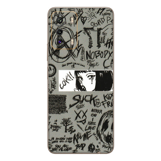 INFINIX Phone Skins (All Models) - Never Have Love Anime - 3D Embossed Finish (L-260) Infinix Zero 5G