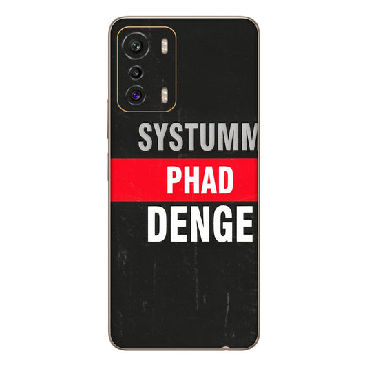 INFINIX Phone Skins (All Models) - Systumm Phad Denge - 3D Embossed Finish (L-278) Infinix Zero 5G