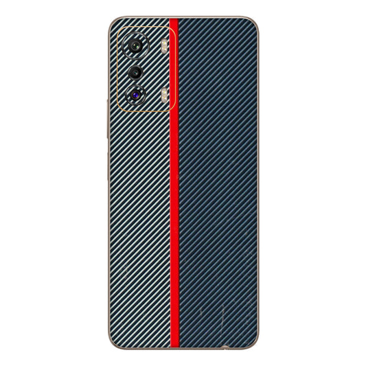 INFINIX Phone Skins (All Models) - Blue Sober Lines - 3D Embossed Finish (L-305) Infinix Zero 5G