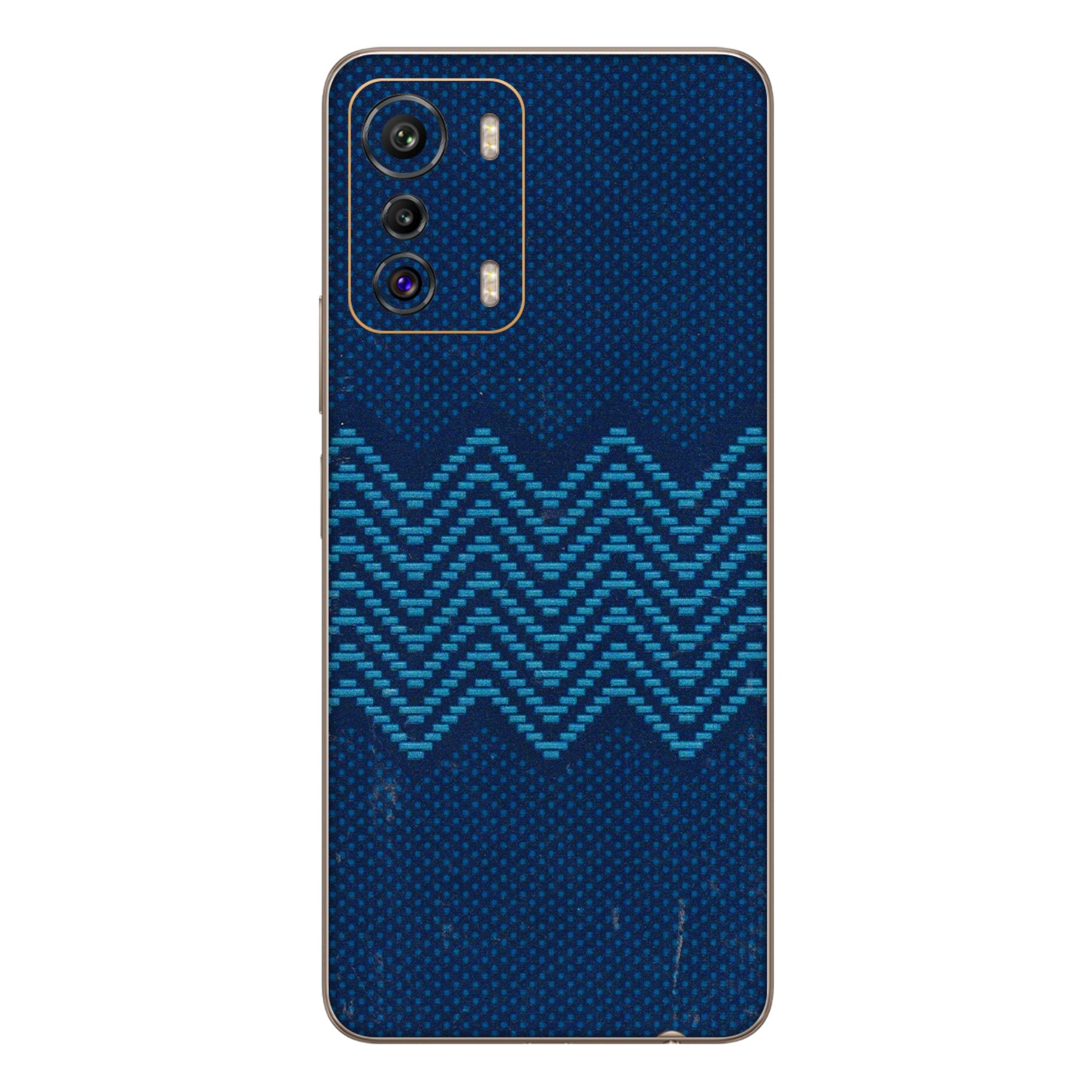 INFINIX Phone Skins (All Models) - Blue Sober Waves - 3D Embossed Finish (L-306) Infinix Zero 5G