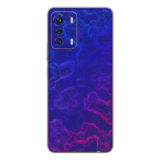 INFINIX Phone Skins (All Models) - Purple Ripples Swirl - 3D Embossed Finish (L-314) Infinix Zero 5G