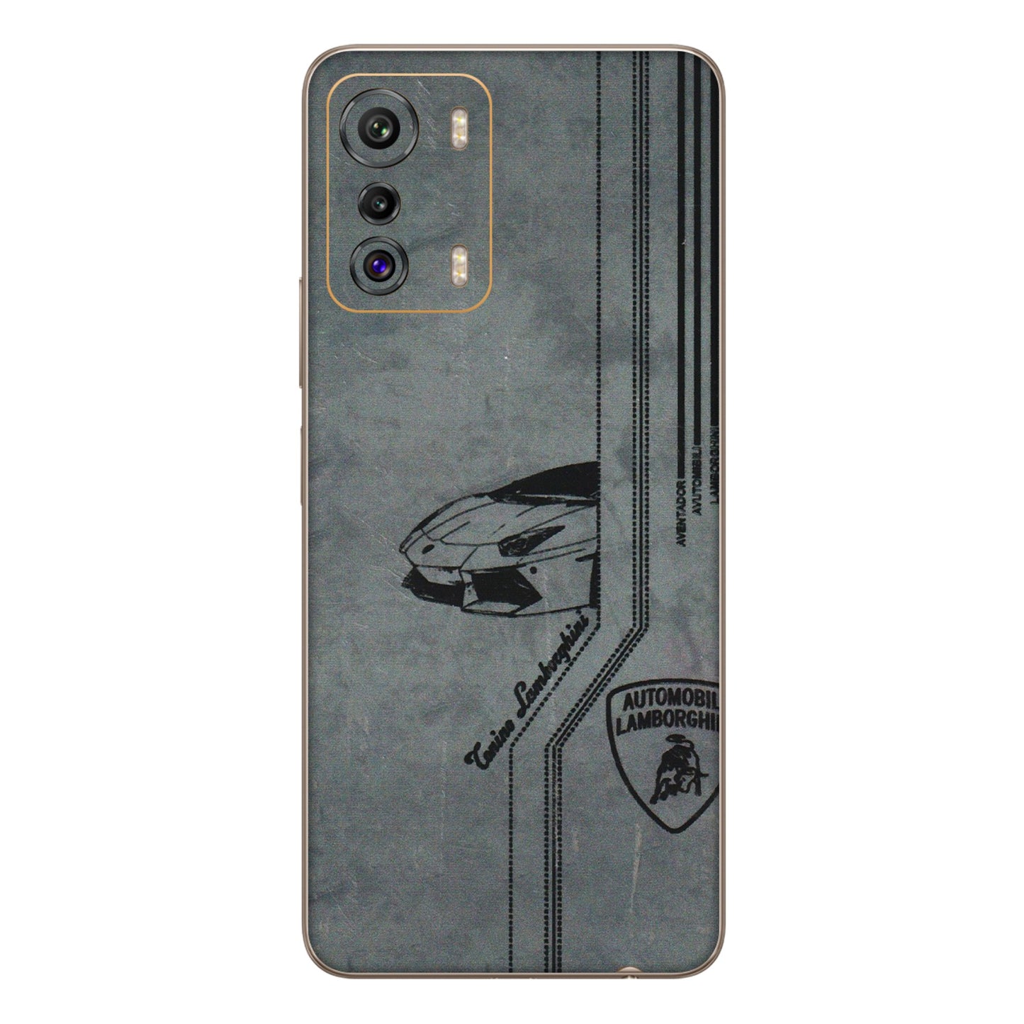 INFINIX Phone Skins (All Models) - New Lamborgini Aventador - 3D Embossed Finish (L-321) Infinix Zero 5G