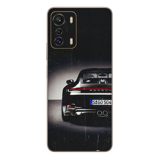 INFINIX Phone Skins (All Models) - New Black Porsche GT3 - 3D Embossed Finish (L-327) Infinix Zero 5G