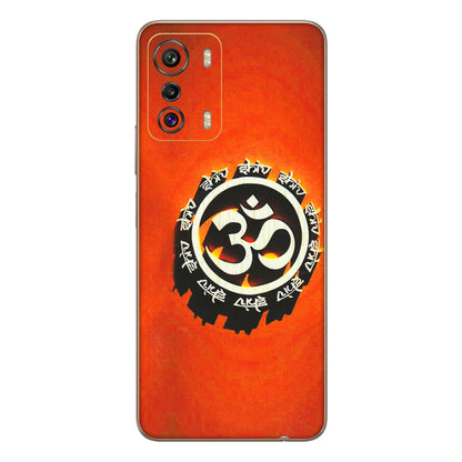 INFINIX Phone Skins (All Models) - Aum Shiv Orange - 3D Embossed Finish (L-32) Infinix Zero 5G