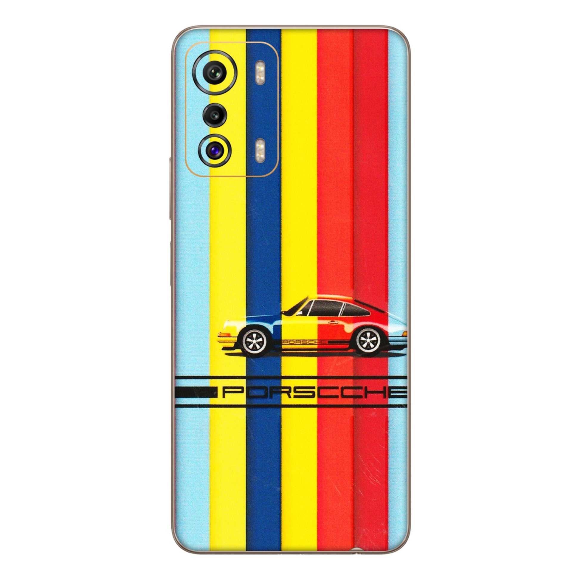INFINIX Phone Skins (All Models) - Multicolour Porche - 3D Embossed Finish (L-39) Infinix Zero 5G