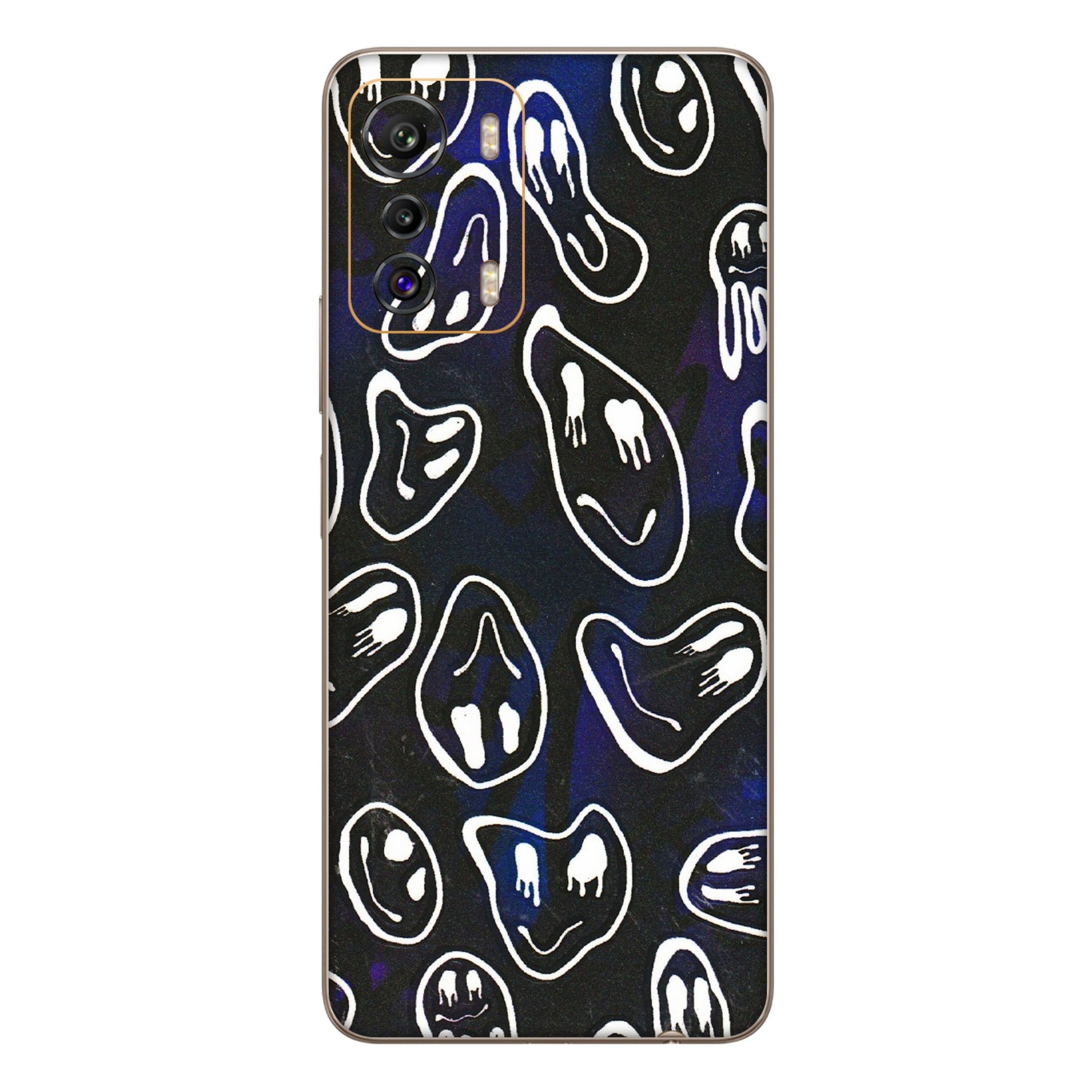 INFINIX Phone Skins (All Models) - Distorted Smileys - 3D Embossed Finish (L-92) Infinix Zero 5G
