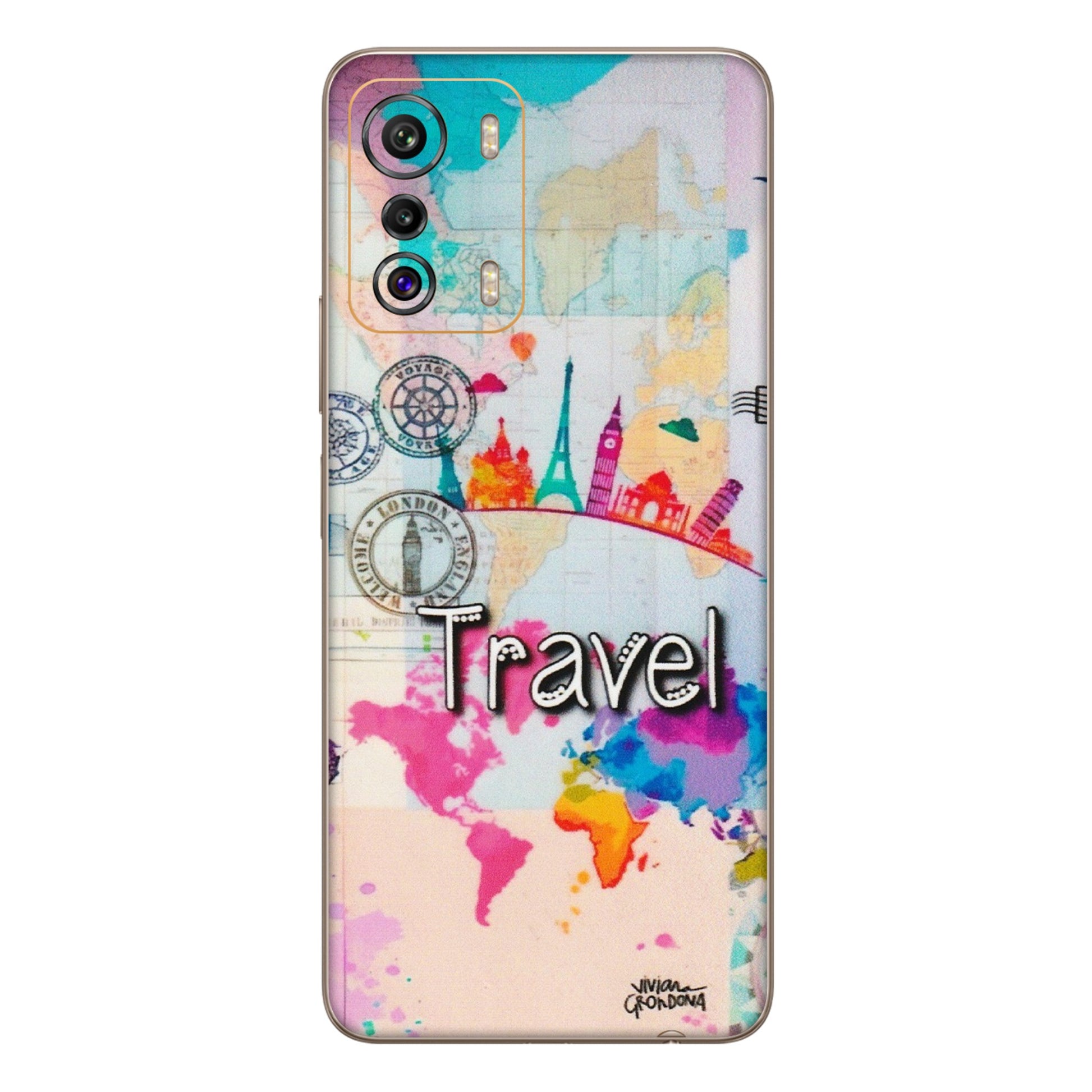 INFINIX Phone Skins (All Models) - Travel The Wonders - Matte Finish (M-108) Infinix Zero 5G
