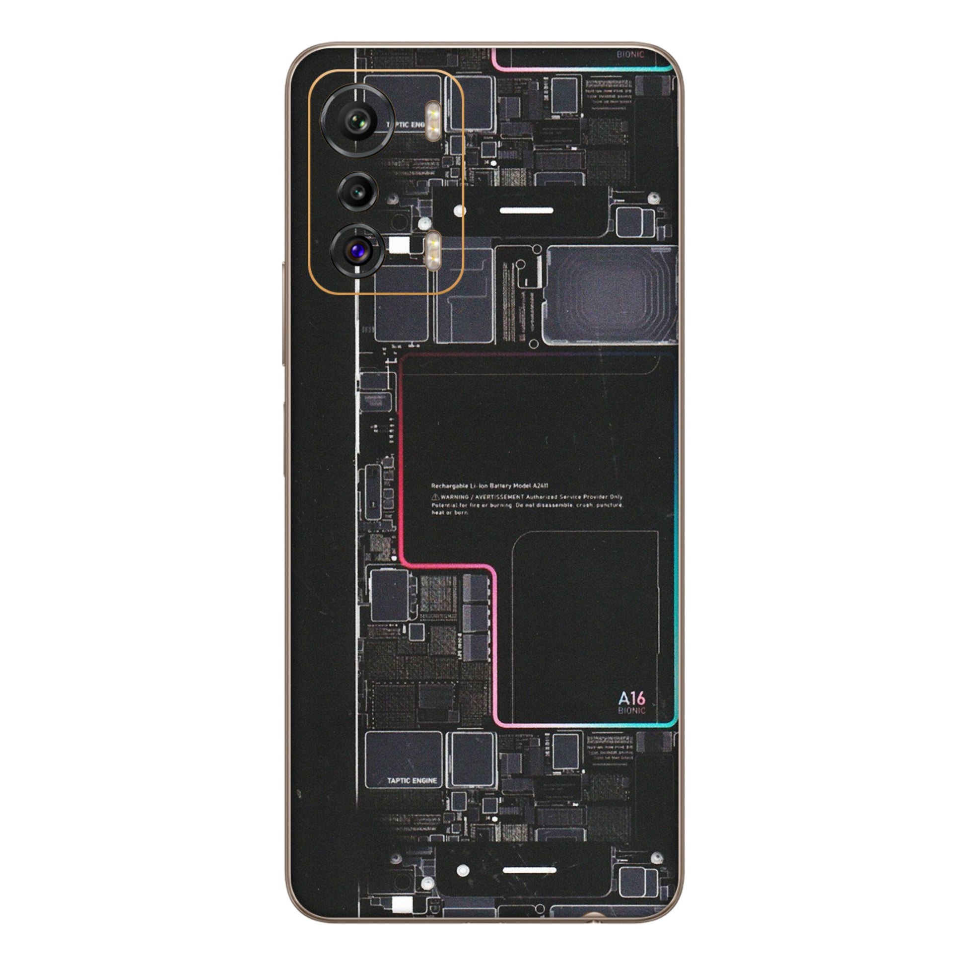 INFINIX Phone Skins (All Models) - Motherboard Circuit Layout - Matte Finish (M-117) Infinix Zero 5G