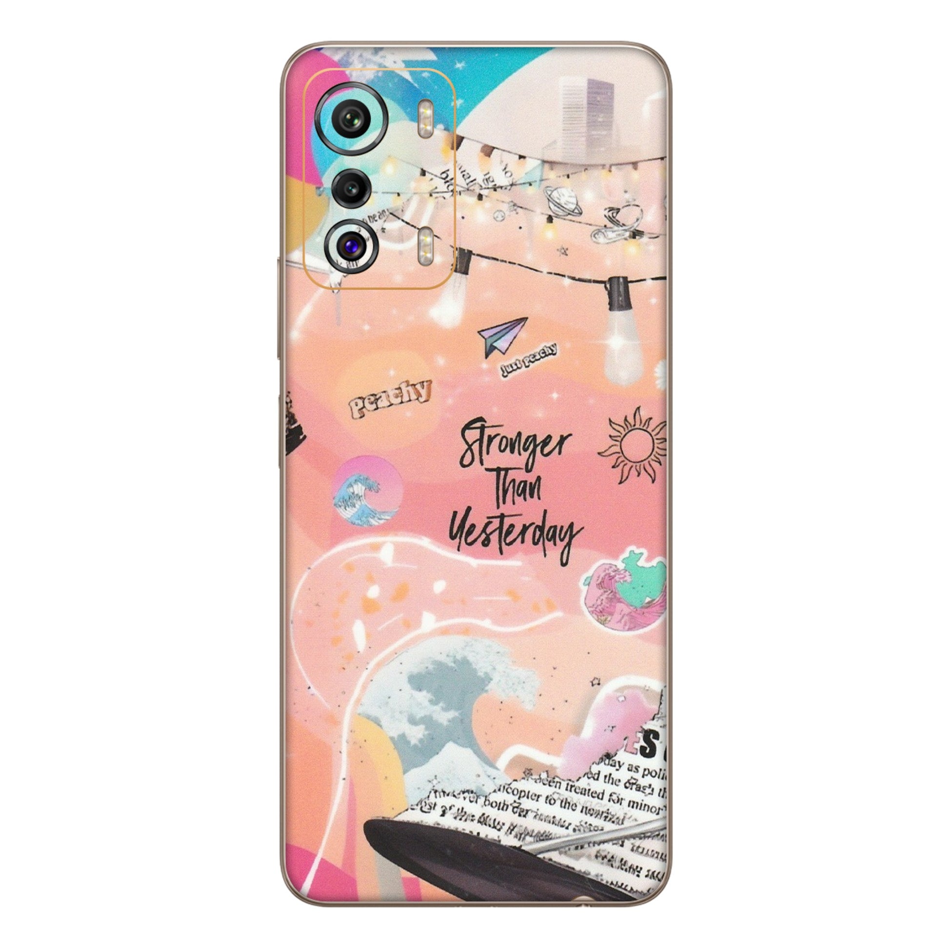 INFINIX Phone Skins (All Models) - Stronger Then Yesterday - Matte Finish (M-128) Infinix Zero 5G