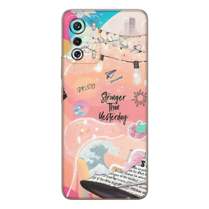 INFINIX Phone Skins (All Models) - Stronger Then Yesterday - Matte Finish (M-128) Infinix Zero 5G
