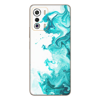 INFINIX Phone Skins (All Models) - Sky Blue Abstract Colour - Matte Finish (M-146) Infinix Zero 5G