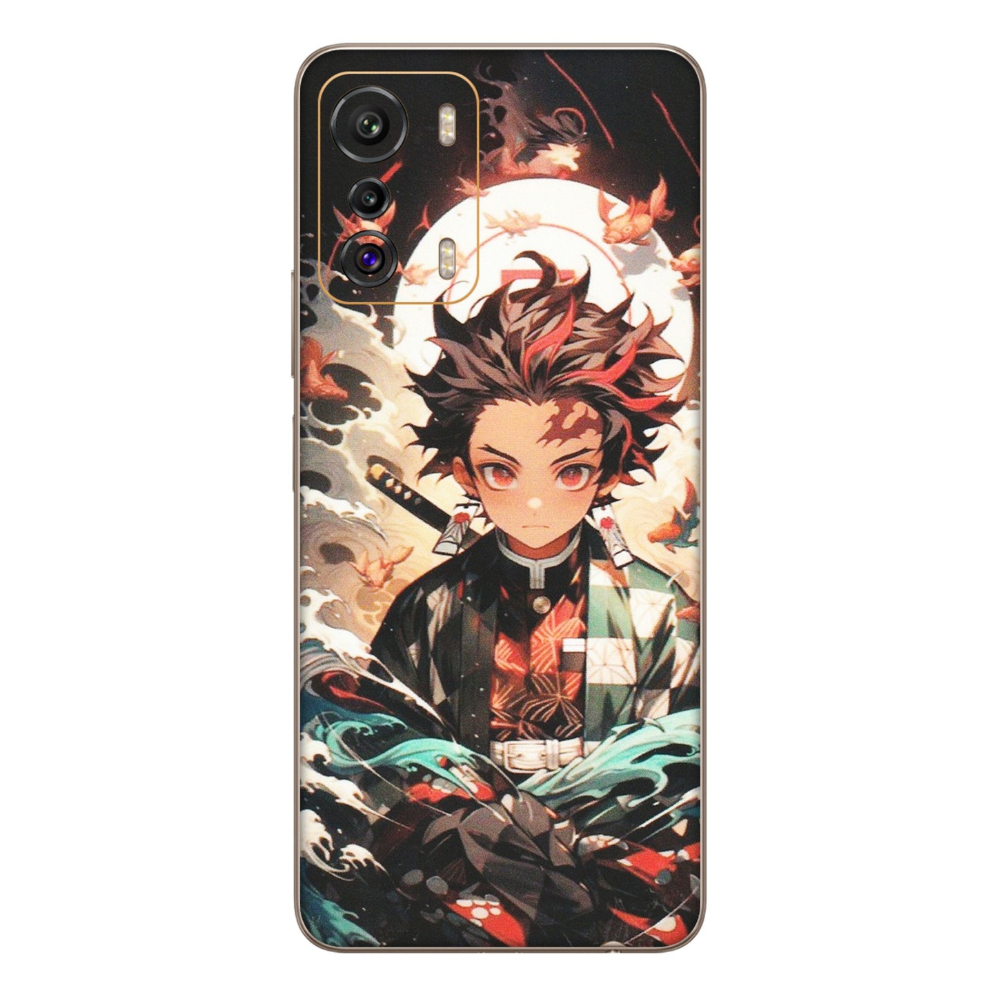 INFINIX Phone Skins (All Models) - Tanjiro Demon Slayer Anime - Matte Finish (M-158) Infinix Zero 5G