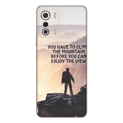 INFINIX Phone Skins (All Models) - Motivational Hiking Mountain - Matte Finish (M-28) Infinix Zero 5G
