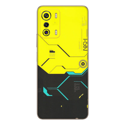 INFINIX Phone Skins (All Models) - Black Yellow Technica - Matte Finish (M-53) Infinix Zero 5G