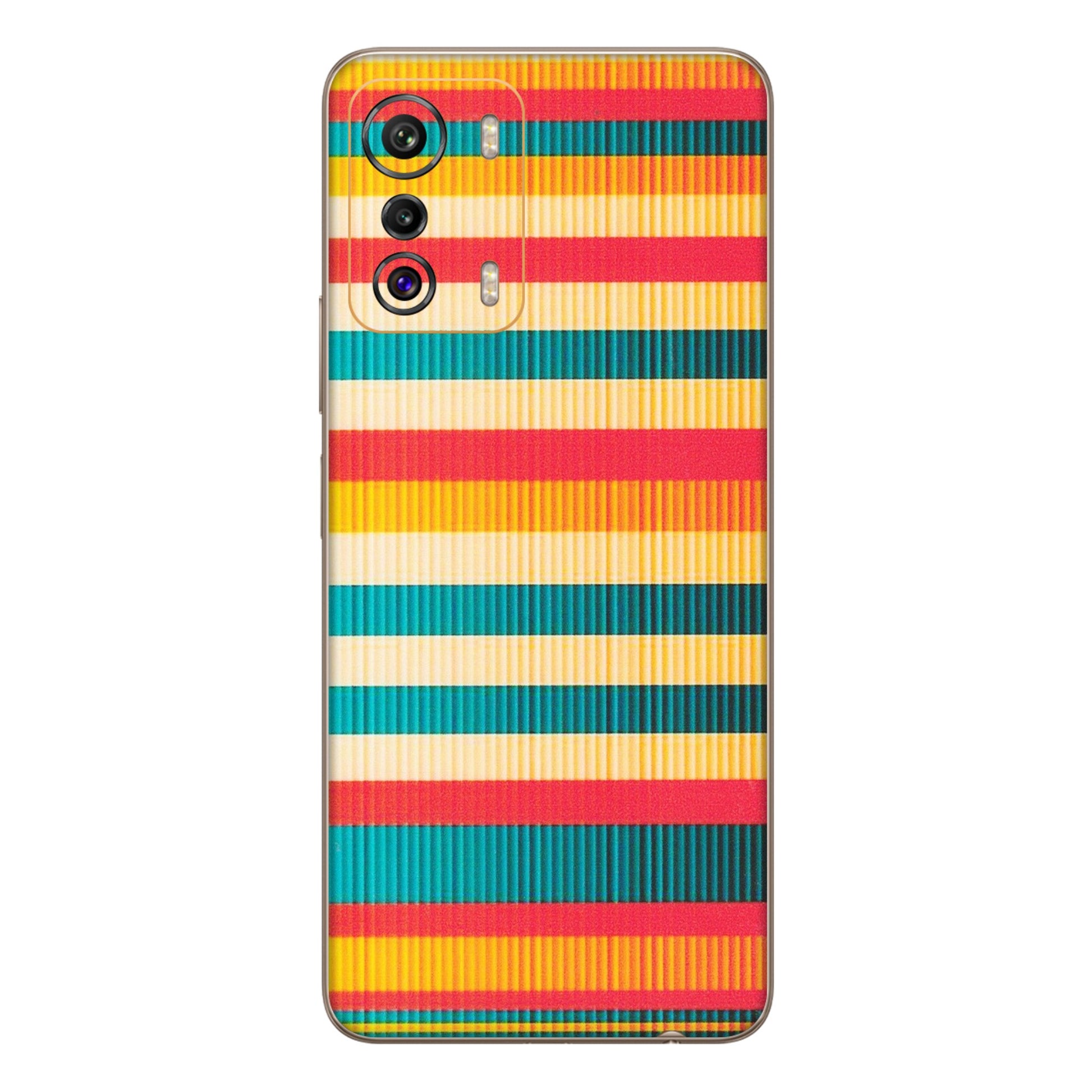 INFINIX Phone Skins (All Models) - Colourful Stripes Soothing Effect - Matte Finish (M-86) Infinix Zero 5G