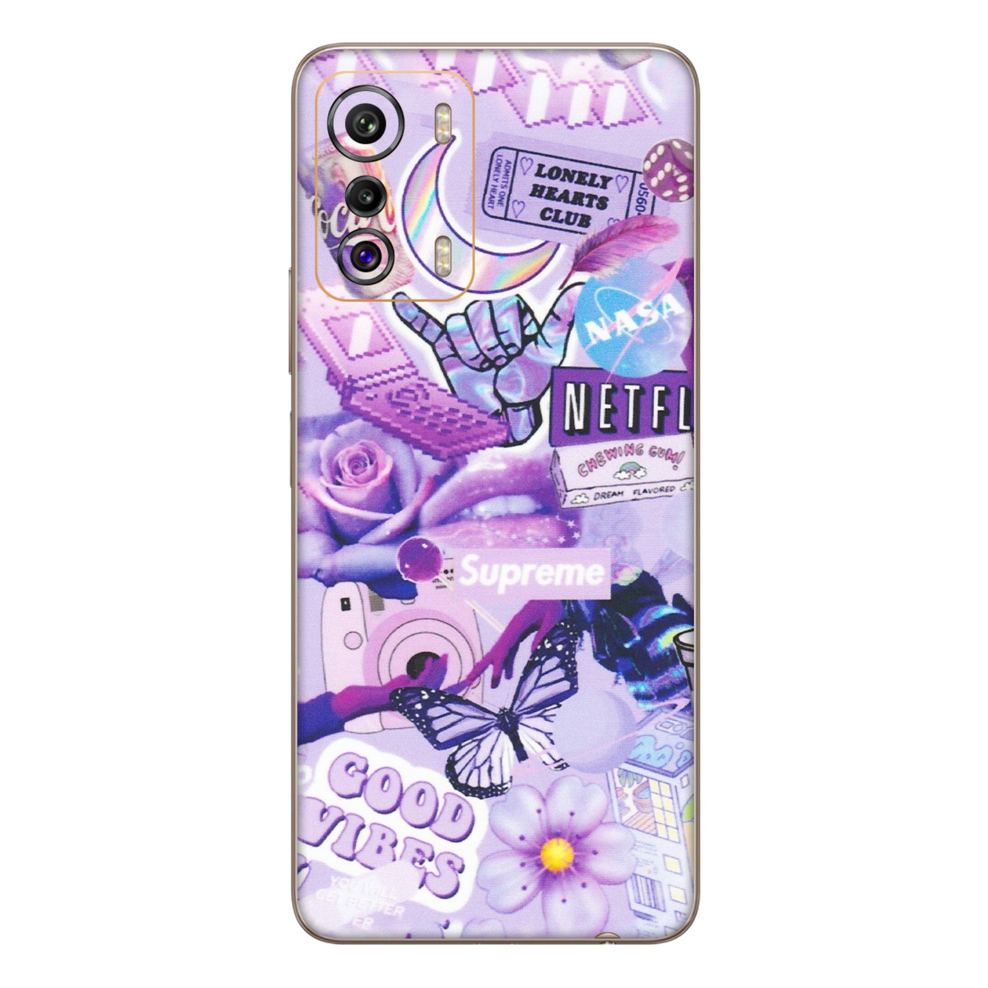 INFINIX Phone Skins (All Models) - Supreme Purple Magic - Matte Finish (M-88) Infinix Zero 5G