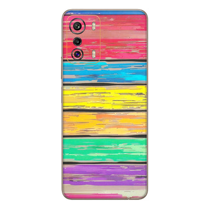 INFINIX Phone Skins (All Models) - Multi Colour Wooden Wall - Matte Finish (M-96) Infinix Zero 5G
