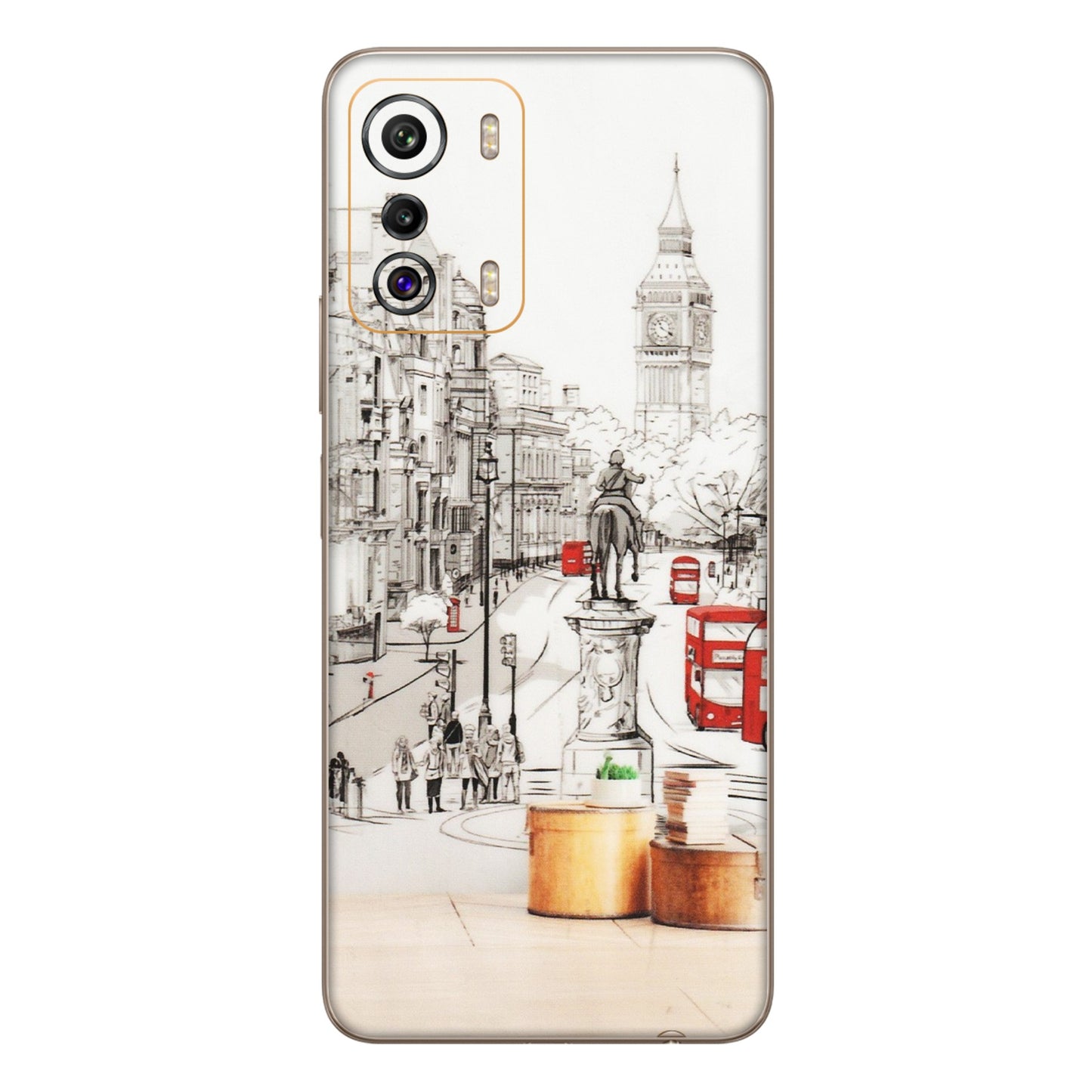 INFINIX Phone Skins (All Models) - London Street - Transparent Finish (T-02) Infinix Zero 5G