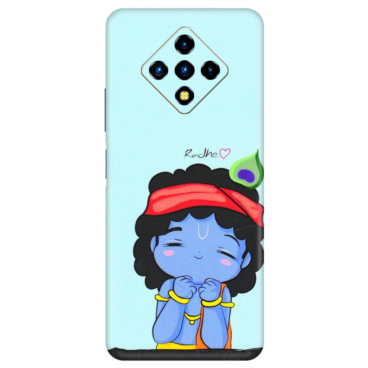 INFINIX Phone Skins (All Models) - Radhe Radhe Cute Toon - 3D Embossed Finish (L-05) Infinix Zero 8i