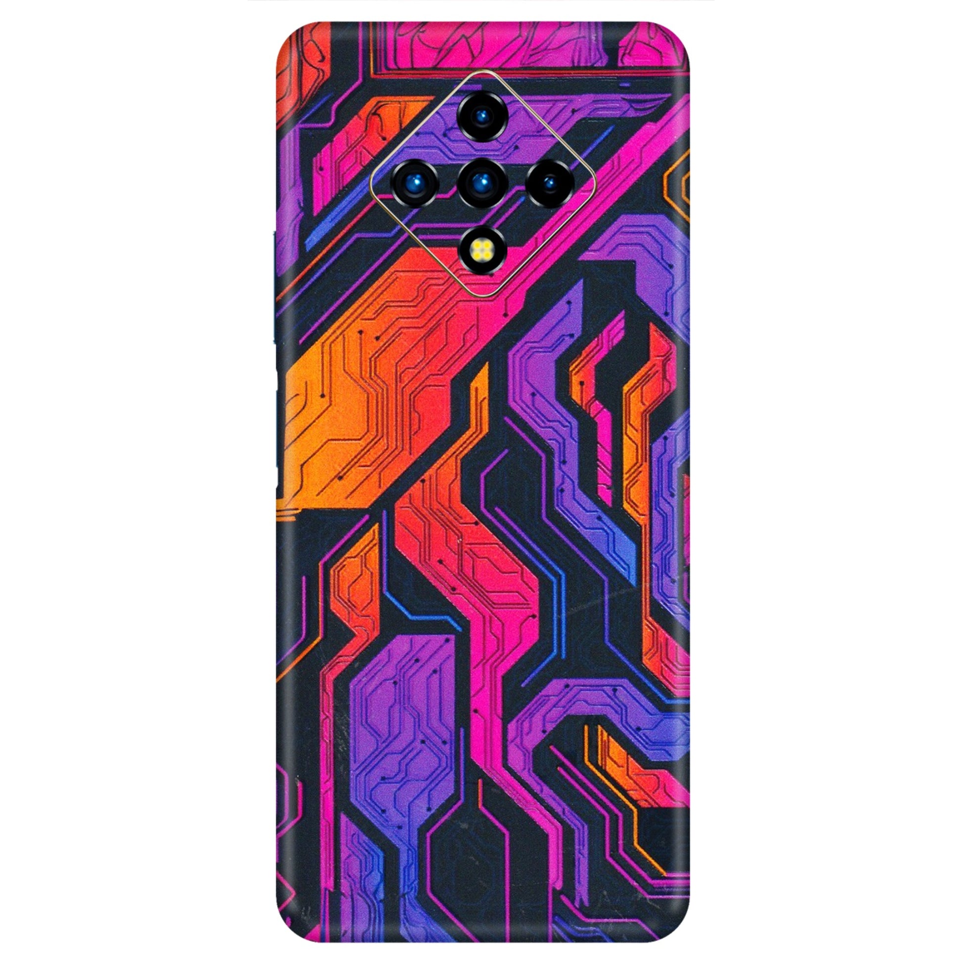 INFINIX Phone Skins (All Models) - Tech Circuits Futuristic - 3D Embossed Finish (L-07) Infinix Zero 8i