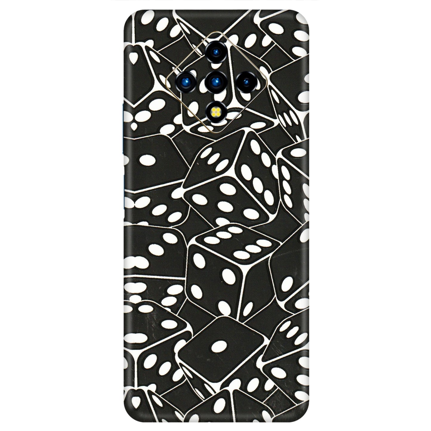 INFINIX Phone Skins (All Models) - Big Black Dices - 3D Embossed Finish (L-106) Infinix Zero 8i
