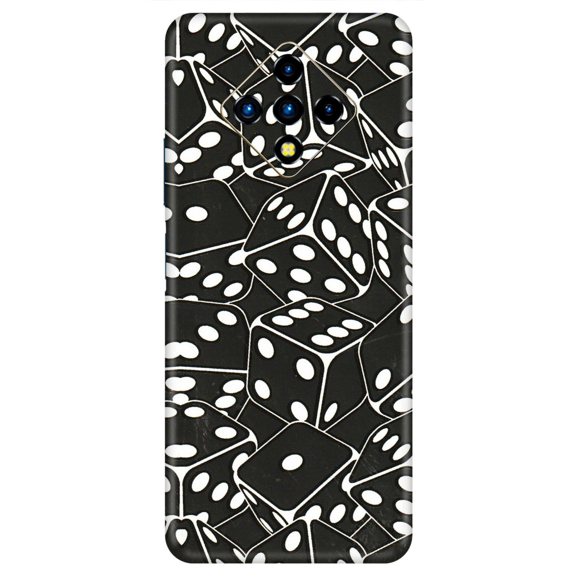 INFINIX Phone Skins (All Models) - Big Black Dices - 3D Embossed Finish (L-106) Infinix Zero 8i