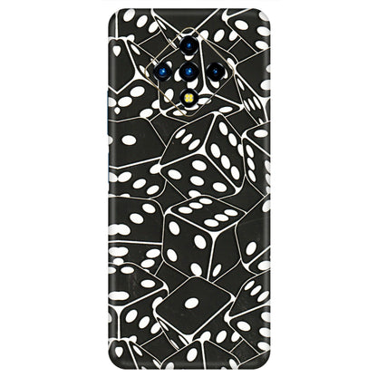 INFINIX Phone Skins (All Models) - Big Black Dices - 3D Embossed Finish (L-106) Infinix Zero 8i