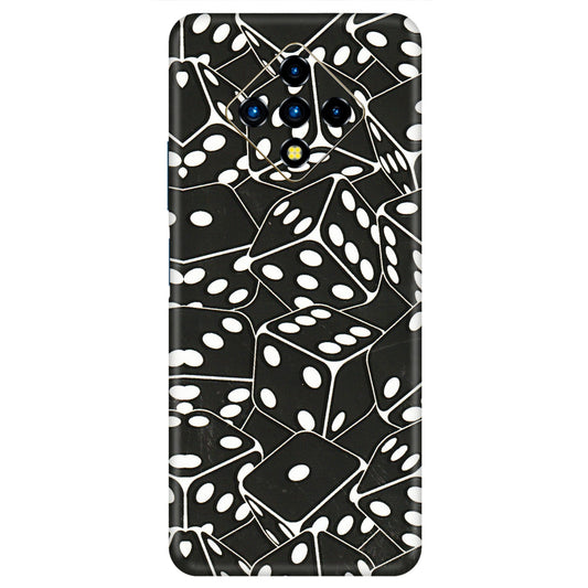 INFINIX Phone Skins (All Models) - Big Black Dices - 3D Embossed Finish (L-106) Infinix Zero 8i