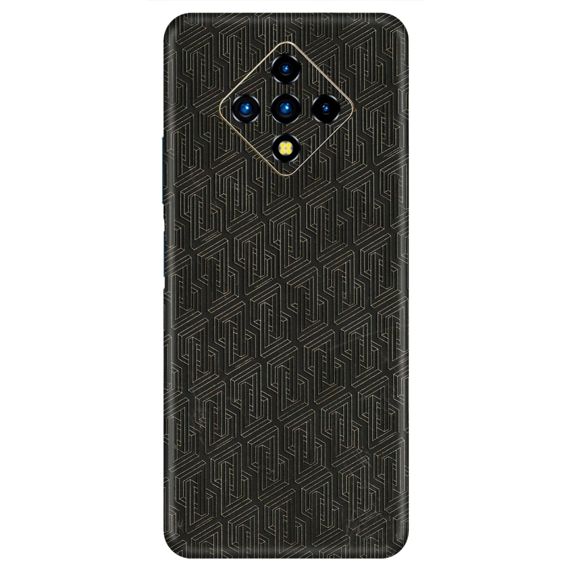 INFINIX Phone Skins (All Models) - Black Abstract Pattern - 3D Embossed Finish (L-117) Infinix Zero 8i