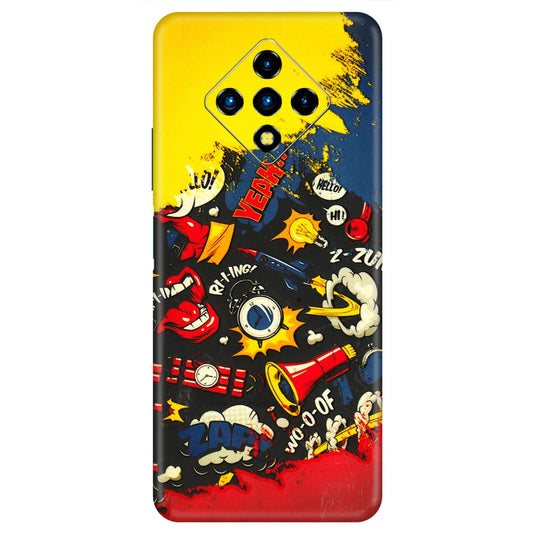 INFINIX Phone Skins (All Models) - Pacific Doodle Art - 3D Embossed Finish (L-120) Infinix Zero 8i