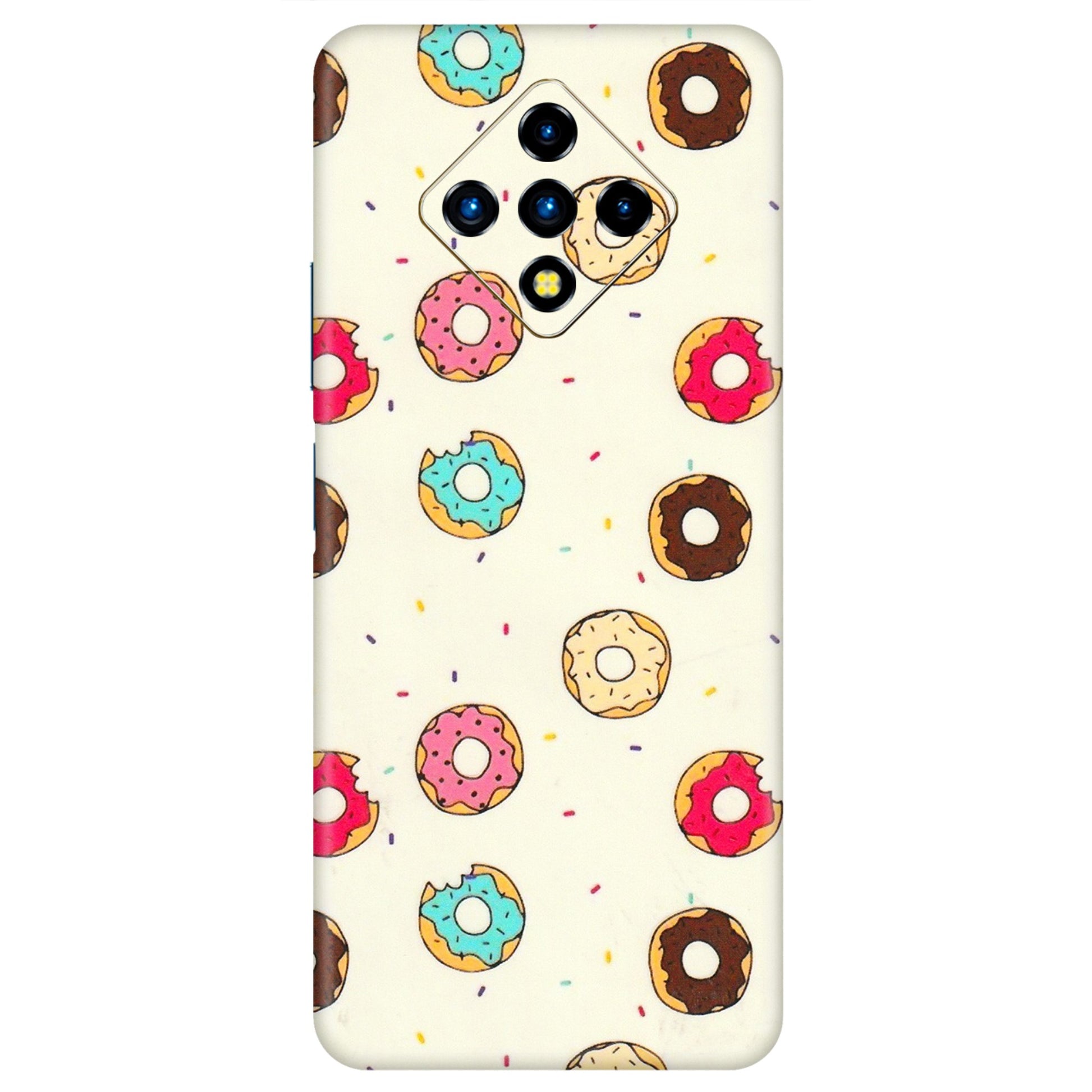 INFINIX Phone Skins (All Models) - Mini Donuts Doodle Art - 3D Embossed Finish (L-122) Infinix Zero 8i