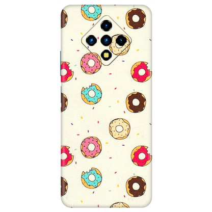 INFINIX Phone Skins (All Models) - Mini Donuts Doodle Art - 3D Embossed Finish (L-122) Infinix Zero 8i