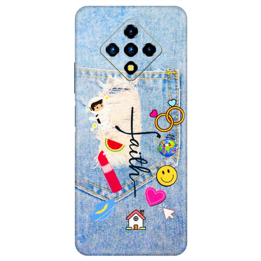 INFINIX Phone Skins (All Models) - Denim Jeans Pocket - 3D Embossed Finish (L-134) Infinix Zero 8i