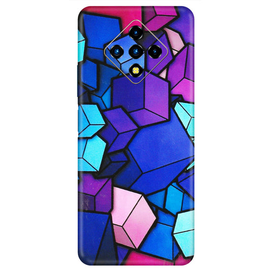INFINIX Phone Skins (All Models) - Cube Doodle - 3D Embossed Finish (L-141) Infinix Zero 8i