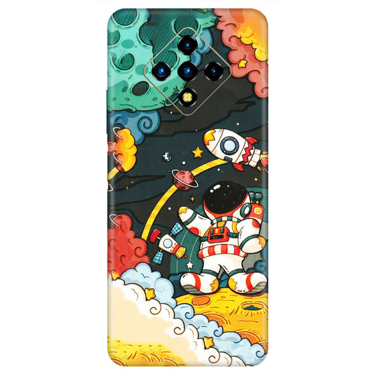 INFINIX Phone Skins (All Models) - Astronauts & Spaceship - 3D Embossed Finish (L-145) Infinix Zero 8i