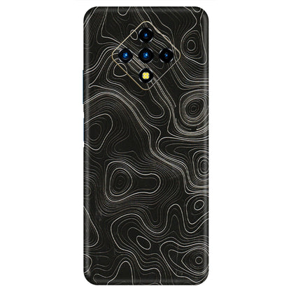 INFINIX Phone Skins (All Models) - Black Swirl - 3D Embossed Finish (L-196) Infinix Zero 8i