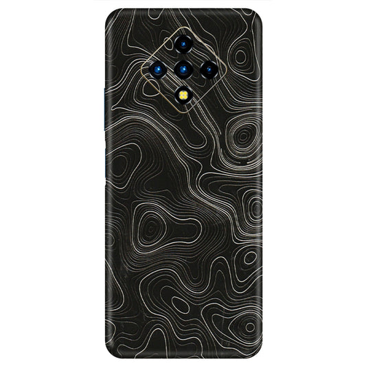 INFINIX Phone Skins (All Models) - Black Swirl - 3D Embossed Finish (L-196) Infinix Zero 8i